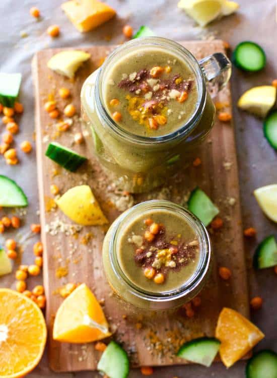 photo of spicy cucumber smoothie from Refresh My Health